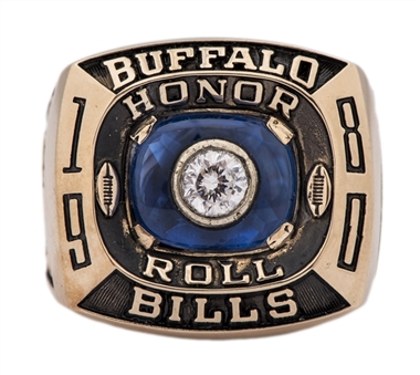 1980 OJ Simpson Buffalo Bills Honor Roll Salesman Sample Ring